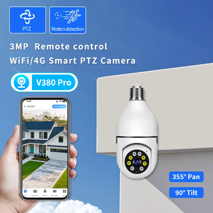 Câmera de Segurança Wi-Fi 360° – 2MP